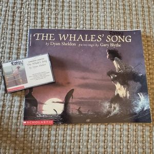 "The Whales' Song" Book by Dylan Sheldon with audio cassette